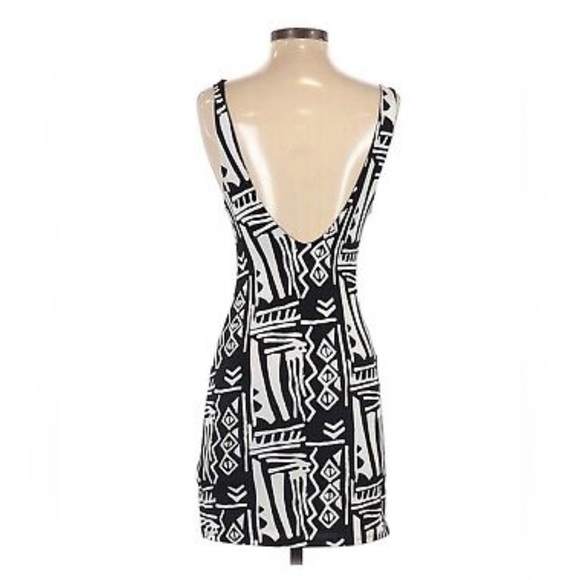 Silence + Noise - B&W Abstract - Bodycon Mini Dress - Picture 2 of 2